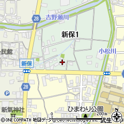 〒915-0804 福井県越前市新保の地図
