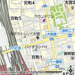 スーパーホテルＰｒｅｍｉｅｒさいたま・大宮駅東口周辺の地図