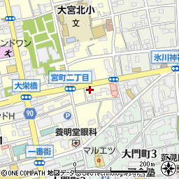 ＳＡＮパーク大宮宮町６駐車場周辺の地図