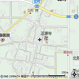 福井県越前市北町周辺の地図
