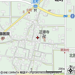福井県越前市北町周辺の地図