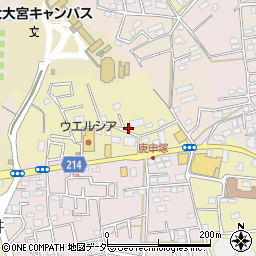 埼玉県さいたま市見沼区南中野820-2周辺の地図