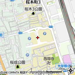さいたま市役所　市営桜木駐車場周辺の地図
