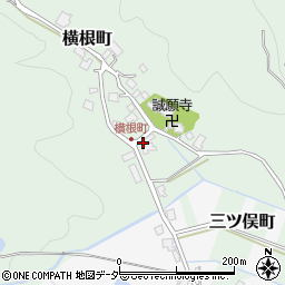 福井県越前市横根町22周辺の地図