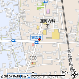 マクドナルド東深井店周辺の地図