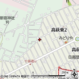 日高団地自治会周辺の地図