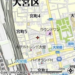 ＮＰＣ２４Ｈ大宮宮町第３パーキング周辺の地図