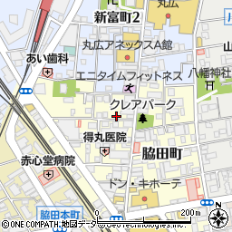 リパーク川越脇田町第２駐車場周辺の地図