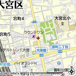埼玉県さいたま市大宮区宮町周辺の地図