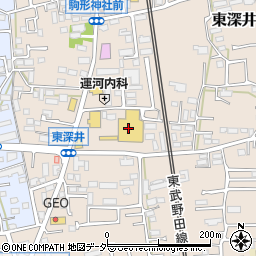 コープ東深井店周辺の地図