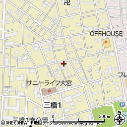埼玉県さいたま市大宮区三橋1丁目528周辺の地図