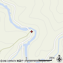 大血川渓流観光釣場周辺の地図