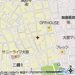 埼玉県さいたま市大宮区三橋1丁目209周辺の地図