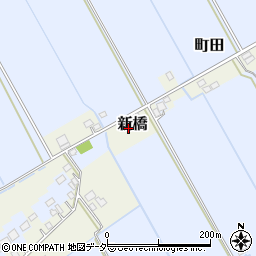 茨城県稲敷市新橋周辺の地図
