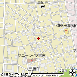 埼玉県さいたま市大宮区三橋1丁目445-1周辺の地図