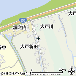 千葉県香取市大戸新田周辺の地図