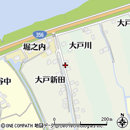 千葉県香取市大戸新田周辺の地図