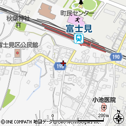 諏訪信用金庫富士見支店周辺の地図