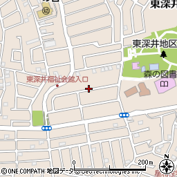 東深井24号公園周辺の地図