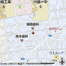 〒350-0034 埼玉県川越市仙波町の地図