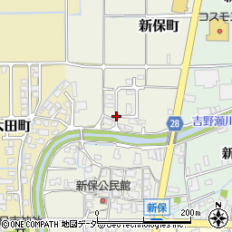 福井県越前市新保町周辺の地図