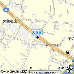 大青田周辺の地図