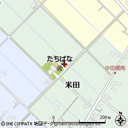 茨城県取手市米田周辺の地図