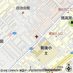 埼玉県越谷市大沢1287周辺の地図