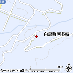 岐阜県郡上市白鳥町阿多岐2071周辺の地図