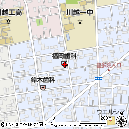 福岡歯科医院周辺の地図
