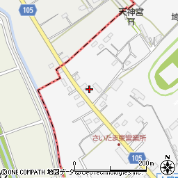 埼玉県さいたま市緑区上野田514-3周辺の地図