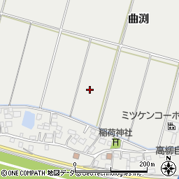 茨城県稲敷市曲渕周辺の地図