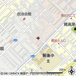 埼玉県越谷市大沢1283-2周辺の地図