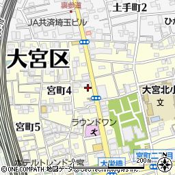 ＳＡＮパーク大宮宮町２駐車場周辺の地図