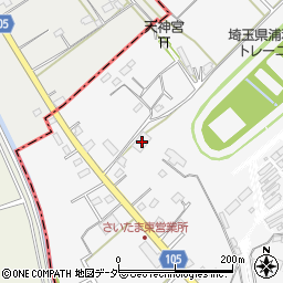 埼玉県さいたま市緑区上野田525-1周辺の地図