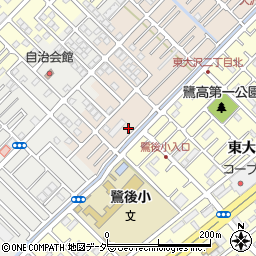 埼玉県越谷市大沢1288-8周辺の地図