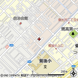 埼玉県越谷市大沢1291-4周辺の地図