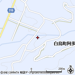 岐阜県郡上市白鳥町阿多岐2053周辺の地図