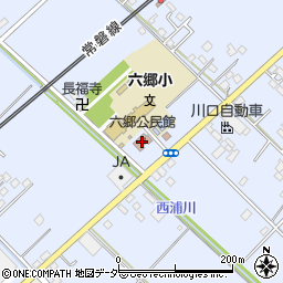 六郷公民館周辺の地図