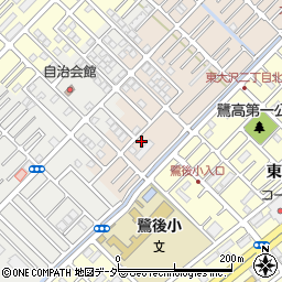 埼玉県越谷市大沢1291-3周辺の地図