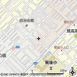 埼玉県越谷市大沢1291-9周辺の地図