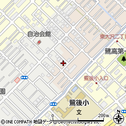 埼玉県越谷市大沢1291-12周辺の地図