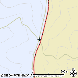 鳥首峠周辺の地図