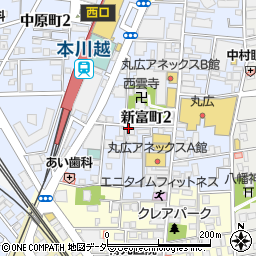 ファミリーマート川越新富町店周辺の地図
