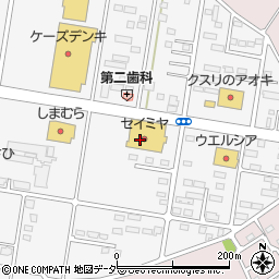 フラワー八広セイミヤ神栖店周辺の地図