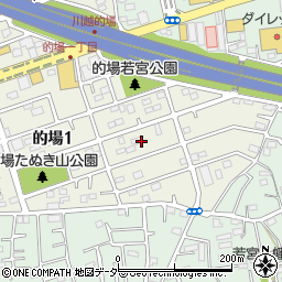 埼玉県川越市的場1丁目7周辺の地図