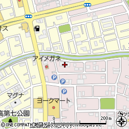 株式会社日研　越谷配送センター周辺の地図