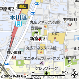 【喫煙席有】牛タンの山崎　川越店周辺の地図