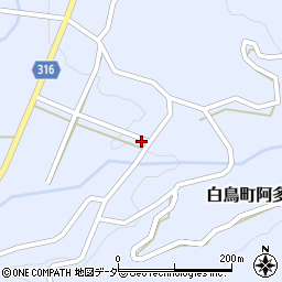 岐阜県郡上市白鳥町阿多岐1917周辺の地図