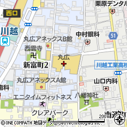 埼玉りそな銀行丸広百貨店川越店 ＡＴＭ周辺の地図